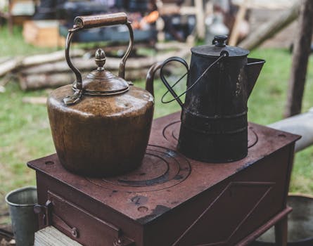 Image of various pots and boiling methods