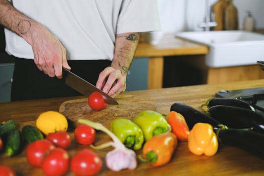 chef preparing ingredients