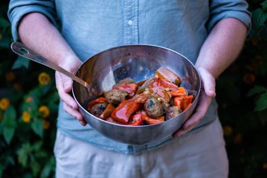 chef preparing organic dairy dishes