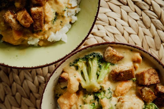 Tofu cooking in a rice cooker