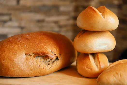 freshly baked artisan sourdough bread