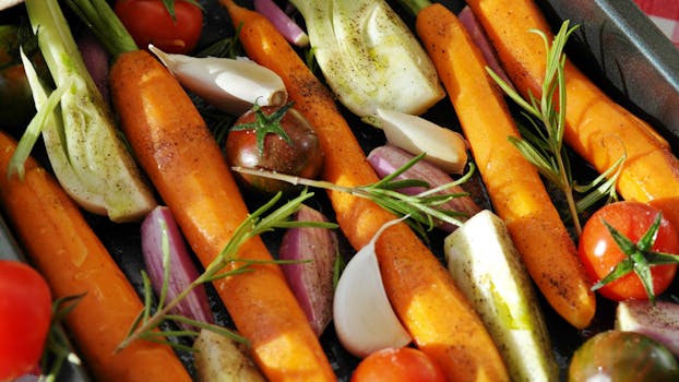 colorful vegetables ready for cooking