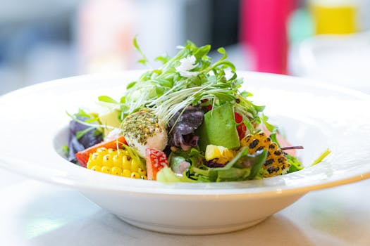 a beautifully plated dish with vibrant colors