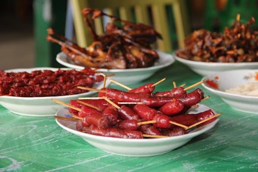 Grilled meat platter