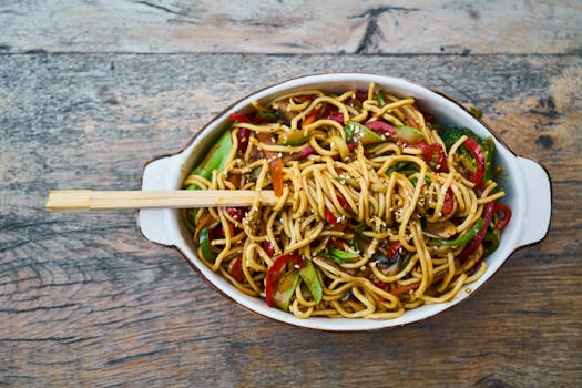 colorful vegetable stir fry