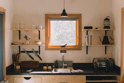 organized kitchen storage