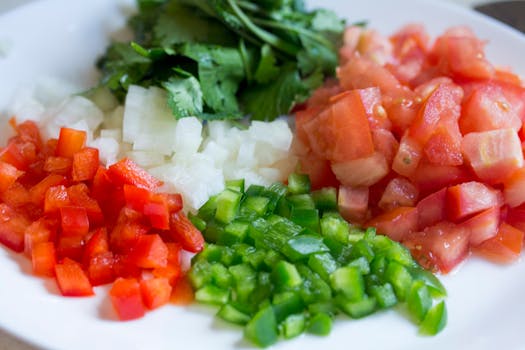 meal prep containers with colorful vegetables